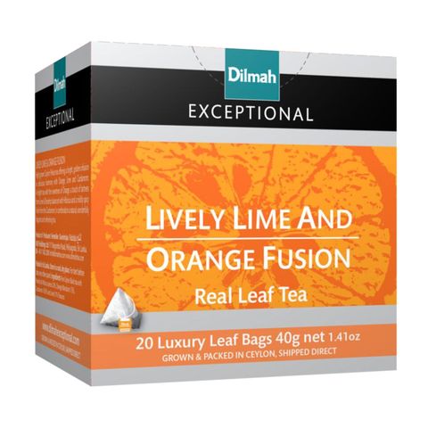 Dilmah Exceptional Pyramid Tea Bag Lively Lime & Orange 20 x 2g