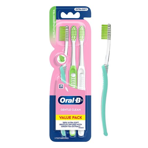 Oral-B Ultra Thin Green Tea Toothbrush 3 Pieces