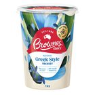 Brownes Greek Style Yoghurts 1kg