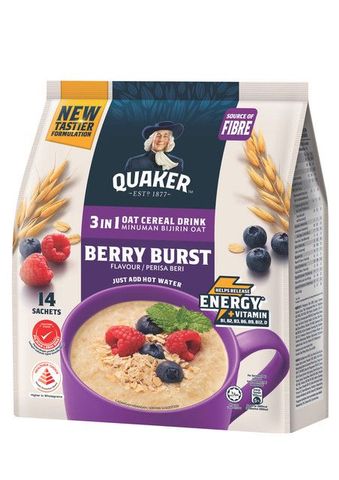 Quaker 3 in 1 Berry Burst 14 Sachets x 28g