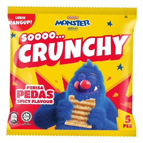 Mamee Monster 5 in 1 Hot & Spicy 5 x 20g