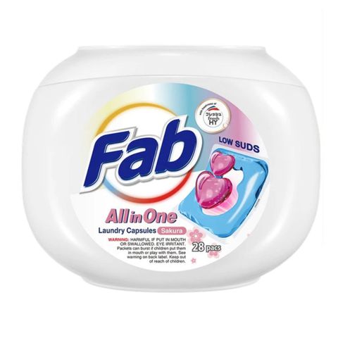 Fab All in One Low Suds Capsules Sakura 28 x 10ml