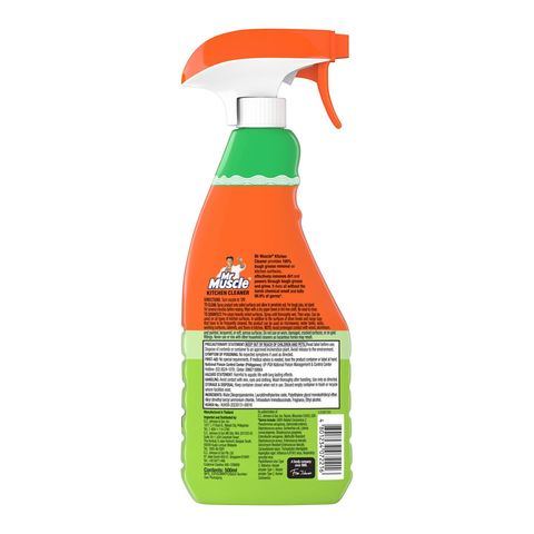 Mr Muscle Kitchen Cleaner 100% Tough Grease Removal Spray 500ml