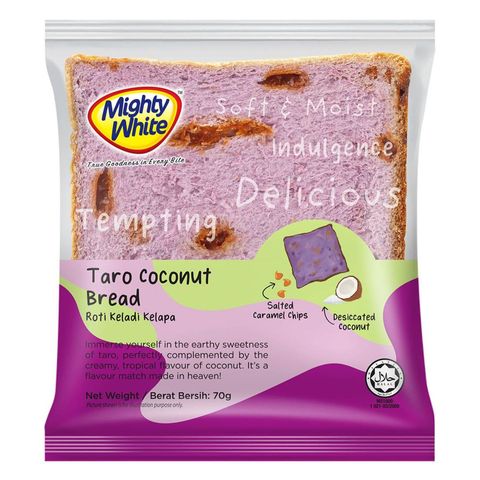 Mighty White Taro Coconut Bread 70g