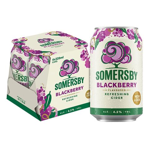 Somersby Blackberry Cider Can (Alcohol) 4s x 320ml