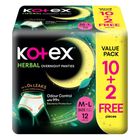 Kotex Herbal Overnight Panties (M-L) Bulk Pack 12 Pieces