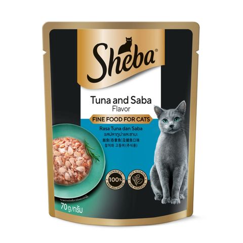 Sheba Pouch Tuna & Saba 70g