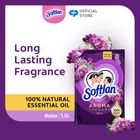 Softlan Fabric Softener Purple Aromatherapy Relax Refill 1.5L