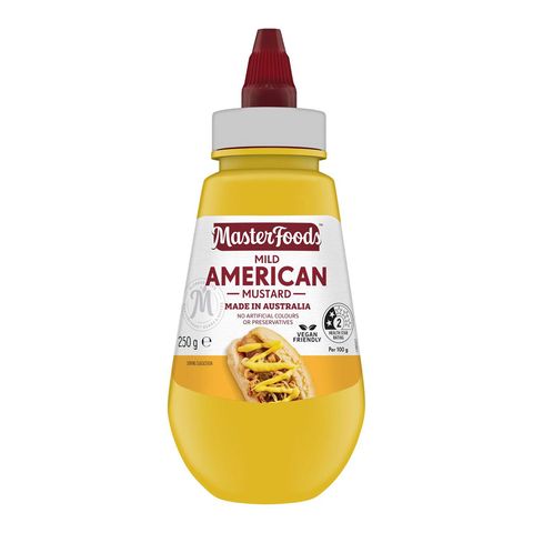 Masterfoods Mild American Mustard Squeeze Bottle 250g
