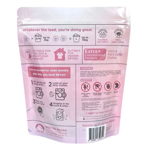 Cloversoft 4-in-1 Supreme Laundry Capsule Rose Grape Pods 20 Pieces
