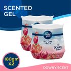 Ambi Pur Air Freshener Gel Room Fresh Downy Premium Parfum 2 x 180g