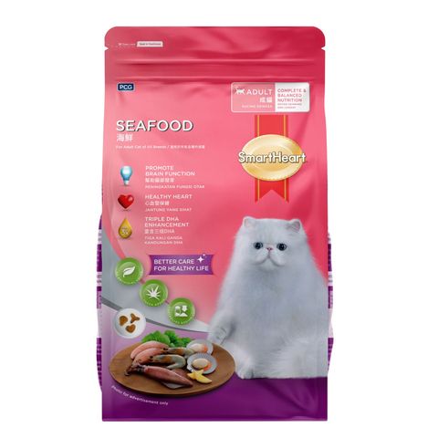 Smart Heart Adult Cat Food - Seafood | 1.2 kg