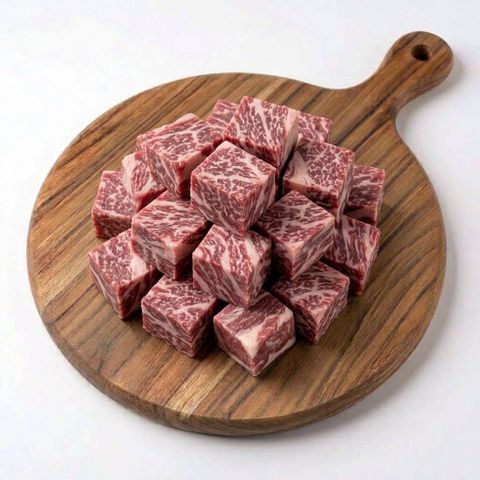 Gst Frozen Indian Beef Ribeyes Cube 500g