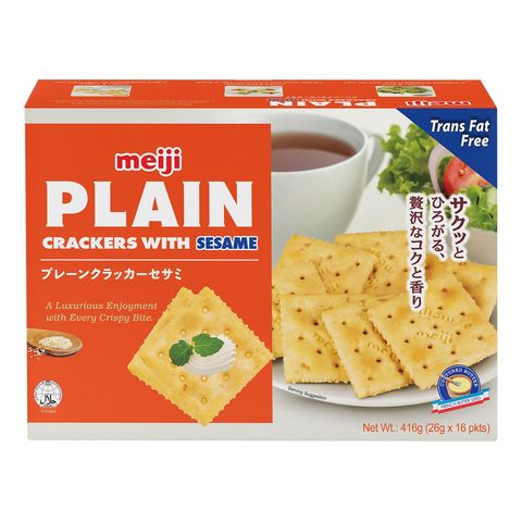 Meiji Plain Cracker Sesame 416g
