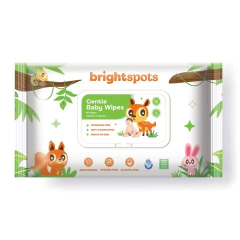 brightspots Gentle Baby Wipes 80 Sheets