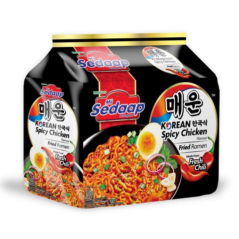 Mi Sedaap Korean Spicy Goreng 5pcs  X 87g 