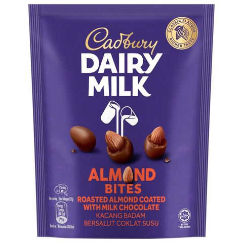 Cadbury Dairy Milk Bites Chocolate Coated Roasted Merry Almonds 50g