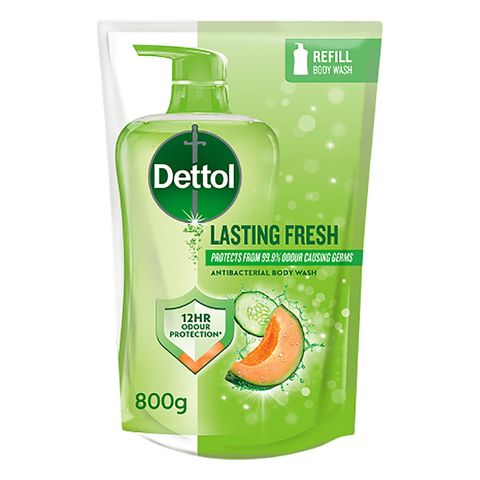 Dettol Lasting Fresh Shower Gel Body Wash Refill 800ml