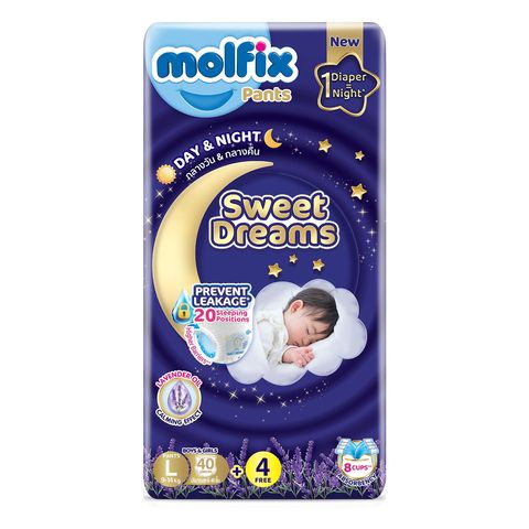 Molfix Sweet Dreams Pants Jumbo Pack L 44 Pieces