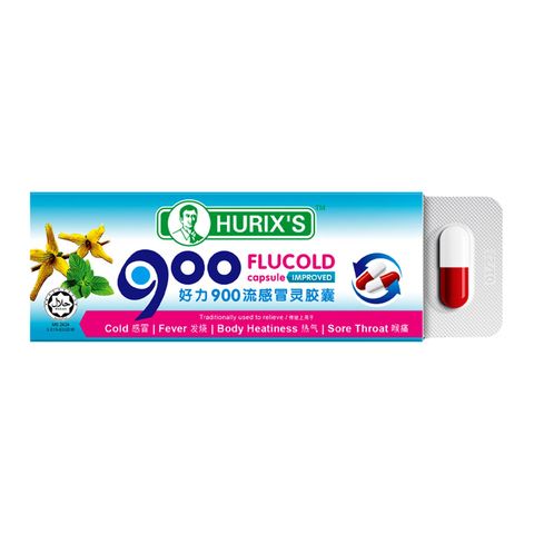 Hurix's 900 Flucold Capsule 6 Pieces