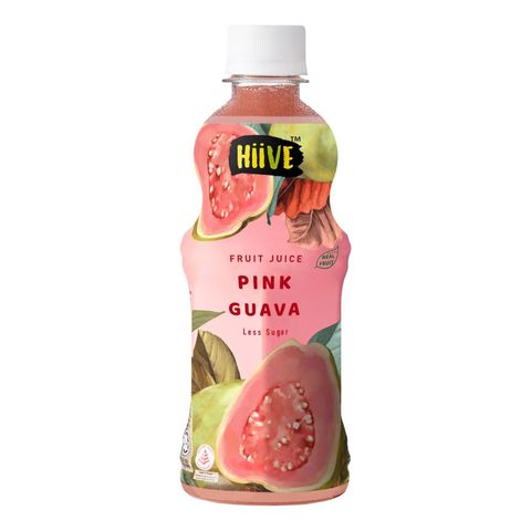 Hiive Fruit Juice Less Sugar Pink Guava 350ml