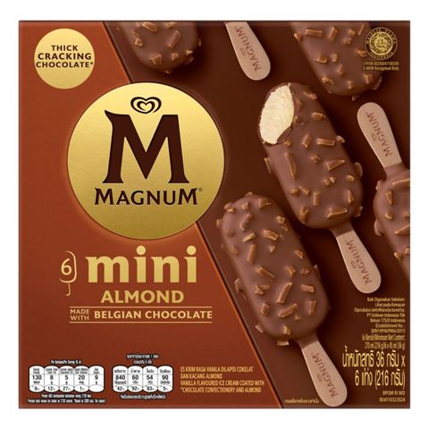 Wall's Magnum Mini Almond | 6 x 45 ml