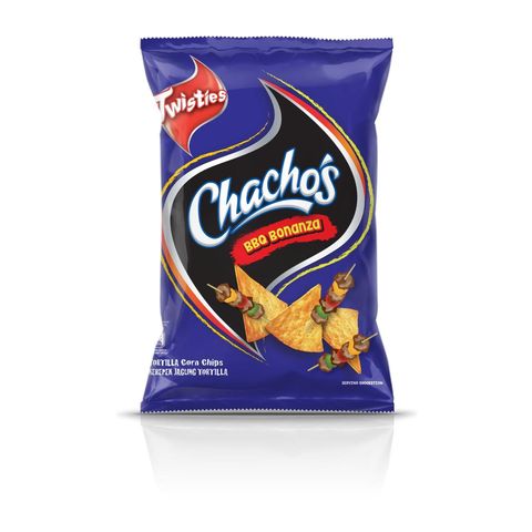 Twisties Chachos BBQ Bonanza Corn Chips Mid Pack 70g