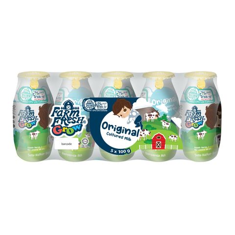 Farm Fresh Grow Original Flavoured Cultured Milk 5 x 100g