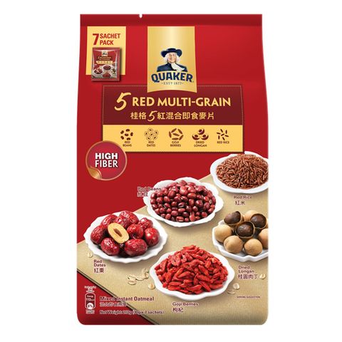 Quaker Five Red Multi-grain Mix Oats 7 x 30g