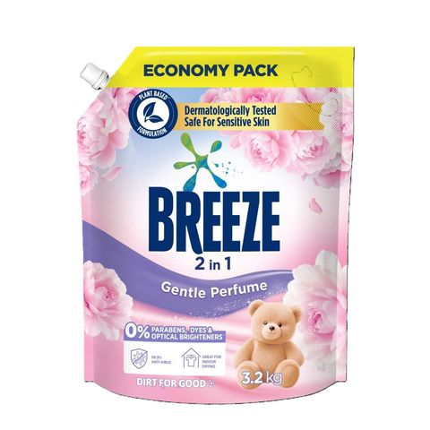 Breeze Liquid Detergent 2-in-1 Gentle Perfume 3.2kg