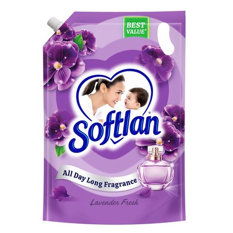 Softlan Anti Wrinkles Lavender Fresh (Purple) Fabric Softener Refill 1.6L
