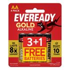 Eveready Gold Alkaline Batteries AA 3+1 Pieces