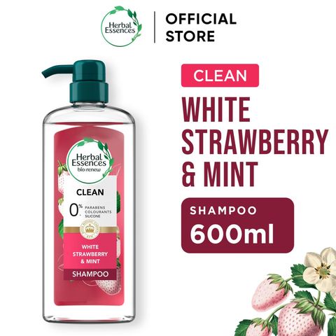 Herbal Essences Shampoo Clean White Strawberry & Mint 600ml