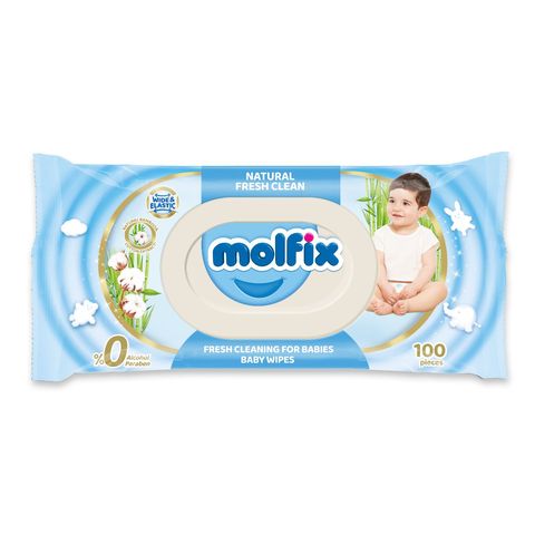 Molfix Fresh Clean Baby Wipes 100pcs