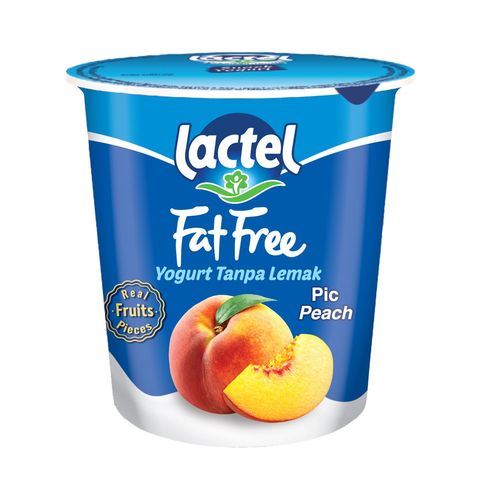 Lactel Fat Free Yogurt Peach 130g
