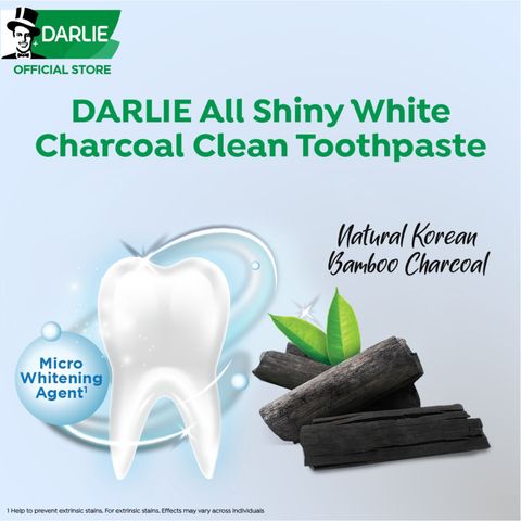 DARLIE All Shiny White Charcoal Clean�Travel�Kit (Whitening Toothpaste & Toothbrush) 40g