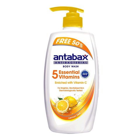 Antabax Antibacterial Shower Cream Lemon Zest Bottle 960g