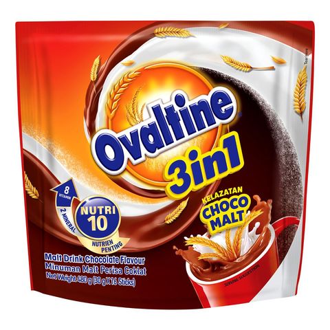 Ovaltine 3 in 1 Instant Malt 16 x 30g