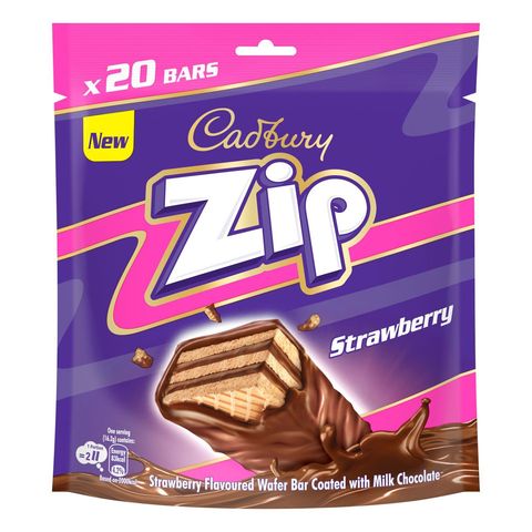 Cadbury Zip Strawberry Sharebag 160g