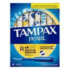 Tampax Pearl Plastic Regular Tampons 18 Pieces