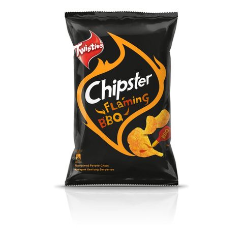 Twisties Chipster Flaming BBQ Potato Chips Big Pack 130g