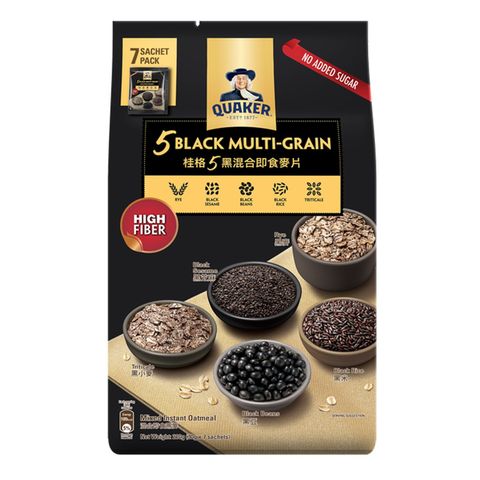 Quaker Five Black Multi-grain Mix Oats 7 x 30g