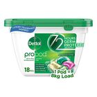 Dettol All-in-one Laundry Detergent Capsule Pods Rainforest Fresh 18 Pieces