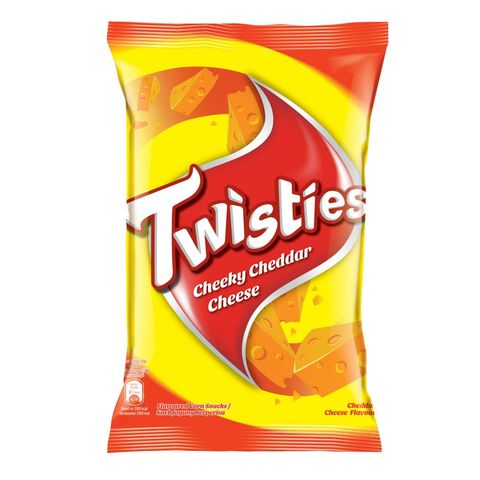 Twisties Cheddar Cheese Big Pack Corn Snacks 140g