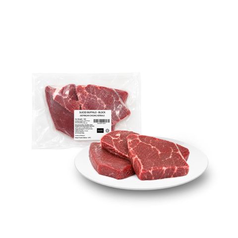 Straits Butchery Frozen Sliced Buffalo Block 1kg
