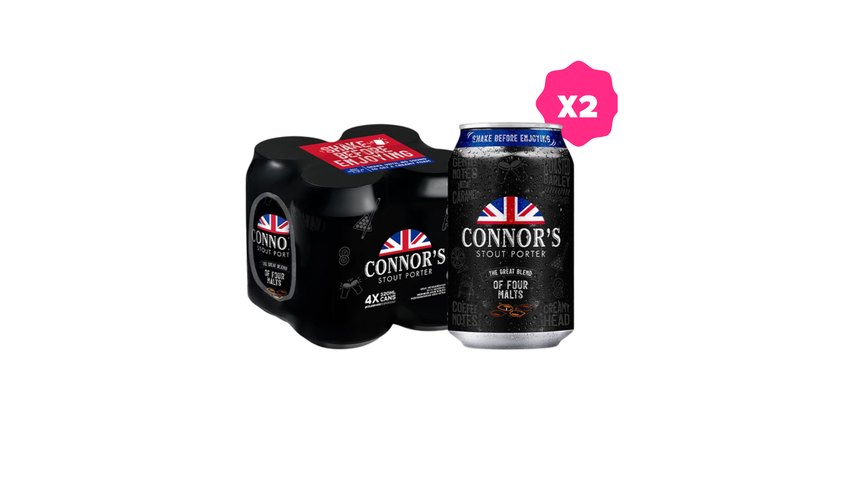 Connor's Stout Porter Beer Can (Alcohol ) 8s x 320ml