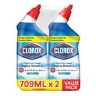 Clorox Toilet Bowl Cleaner Manual Clinging Bleach Gel 2 x 709ml