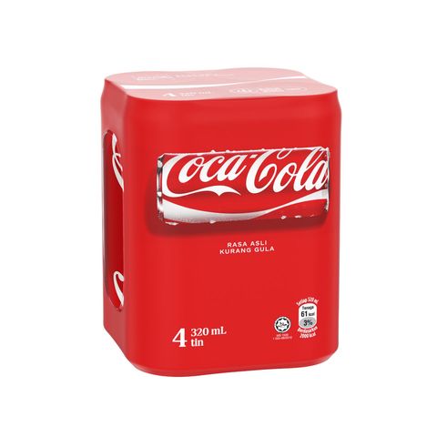 Coca-Cola Rasa Asli | 4 x 320ml