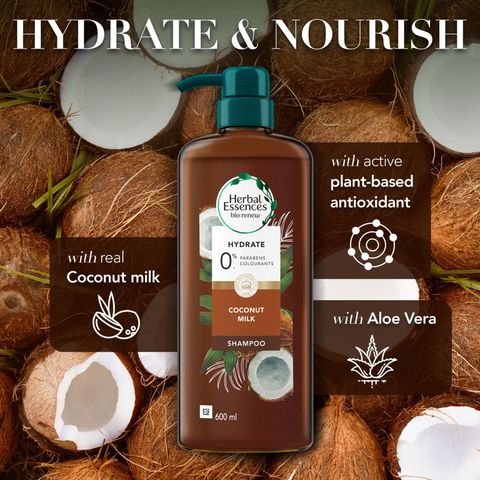 Herbal Essences Shampoo Hydrate Coconut Milk 600ml