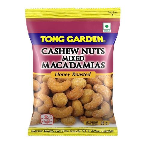 Tong Garden Cashew Nuts Mixed Macadamias Honey Roasted 35g